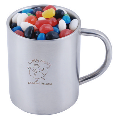 Assorted Colour Mini Jelly Beans in Java Mug  (LL8623_LLPRINT)