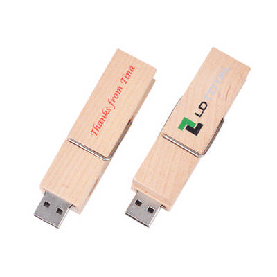 Wooden Clip Flash Drive (PCU665_PC)