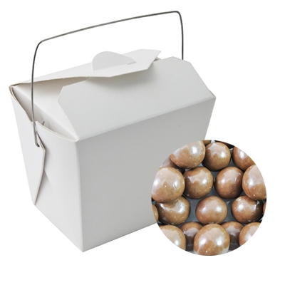 Paper Noodle Box with Malt Balls