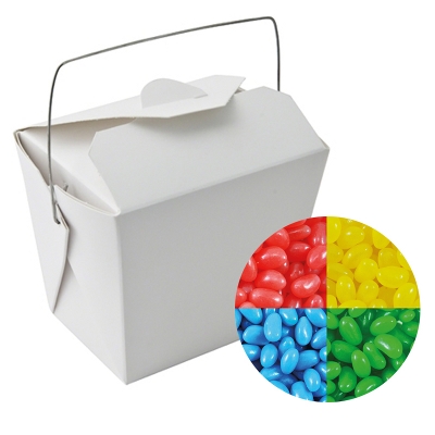 Paper Noodle Box with Jelly Beans (Corporate Colour)