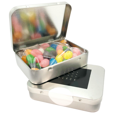 50g Jelly Bean Bag in Tin with One Colour Pad Print (CC048A6_CONF)