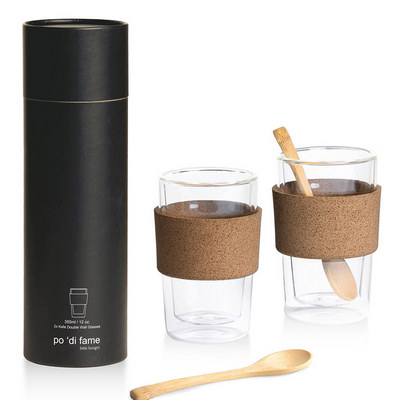 Kafe Double Walled Glass Set (POKGS_GFL)