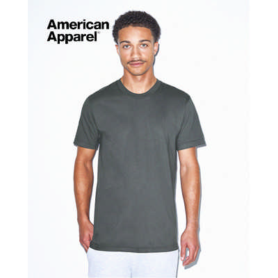 American Apparel Unisex Fine Jersey Short Sleeve Tee Colours (2001W_COLOURS_GILD)
