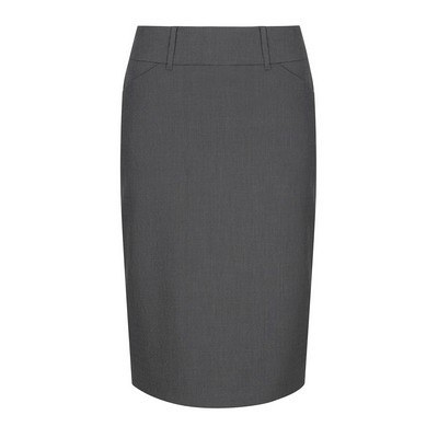 Womens Charcoal Elliot - Womens Washable Pencil Skirt (1724WSK-Cha_GLO)