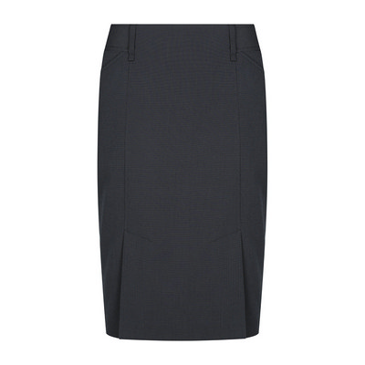 Womens Navy Elliot - Womens Washable Box Pleat Skirt (1766WSK-Nav_GLO)