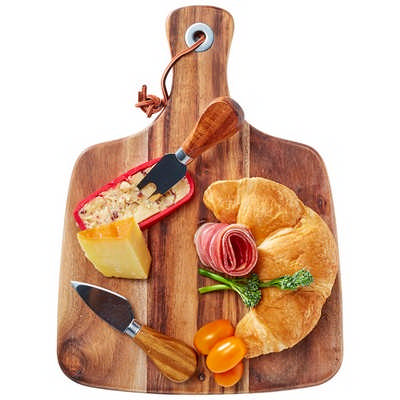 Acacia Cheeseboard & Knife Set (D163_PB)