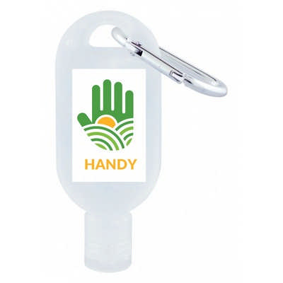 30mL Hand Sanitiser with Carabiner - 75% ethyl-alcohol (H304_PB)