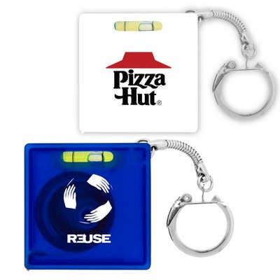 Tape Measure with Level Key Chain (K158_PB)