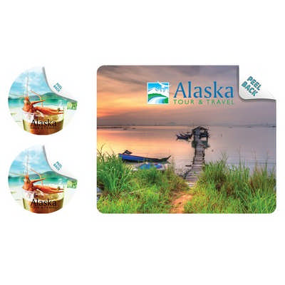 Mouse Mat & Coaster Set (Mouse Mat 230mm x 190mm Coaster 95mm (MMR103_PB)