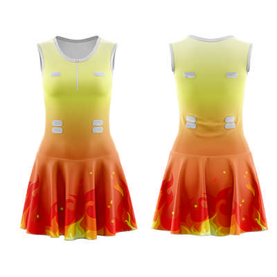 Womens Full-Skirt Netball Dress (OA006_PB)