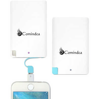 2500Mah Credit Card Power Bank With Micro Cable (OC33X106_OC)