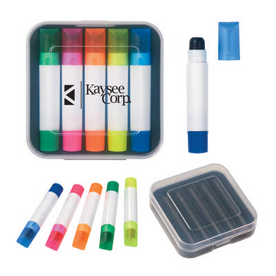 Set Of 5 Gel Wax Highlighters (OH456_OC)