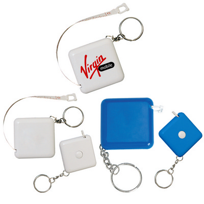 Square Retractable Tape Measure Keyring (OH62_OC)