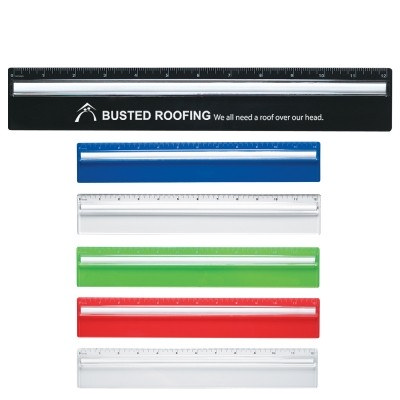 Plastic 30Cm Ruler With Magnifying Glass (RUS009_OC)