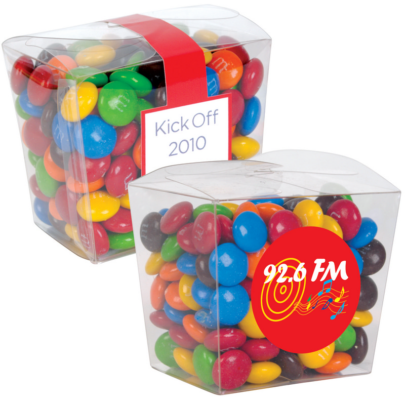 M&M s in Clear Mini Noodle Box (LL33022_LL)