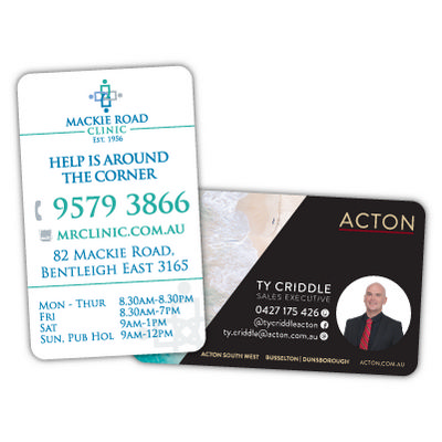 Rounded Corner Business Card Magnets 55mm x 90mm (020MMT_MMAG) Rounded Corner Business Card Magnets 55mm x 90mm