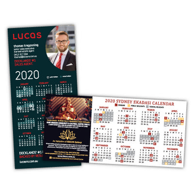 Straight Edged Calendar Magnets 99mm x 210mm (044MMT_MMAG) Straight Edged Calendar Magnets 99mm x 210mm
