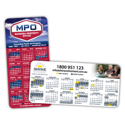 Rounded Corner Calendar Magnets 99mm x 210mm (050MMT_MMAG) Rounded Corner Calendar Magnets 99mm x 210mm