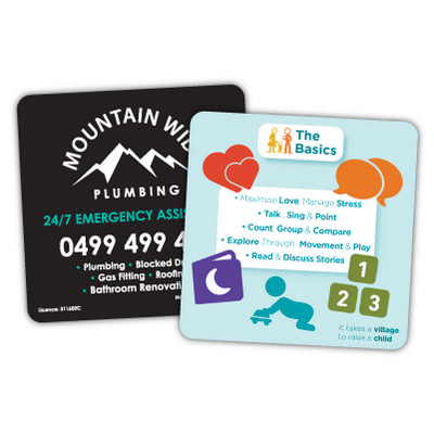 Rounded Corner Promotional Magnets 97mm x 97mm (123MMT_MMAG) Rounded Corner Promotional Magnets 97mm x 97mm