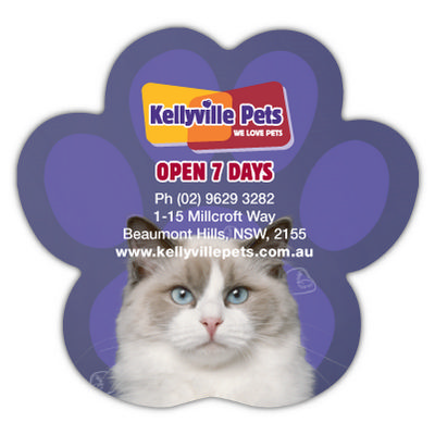 Paw Print Shape Magnets 55mm x 52mm (189MMT_MMAG) Paw Print Shape Magnets 55mm x 52mm