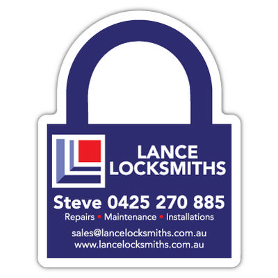 Padlock Shape Magnets 55mm x 70mm (212MMT_MMAG) Padlock Shape Magnets 55mm x 70mm