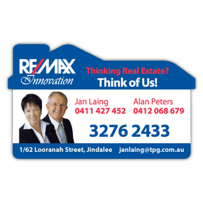 Kensington House Shape Magnets 90mm x 55mm (221MMT_MMAG) Kensington House Shape Magnets 90mm x 55mm