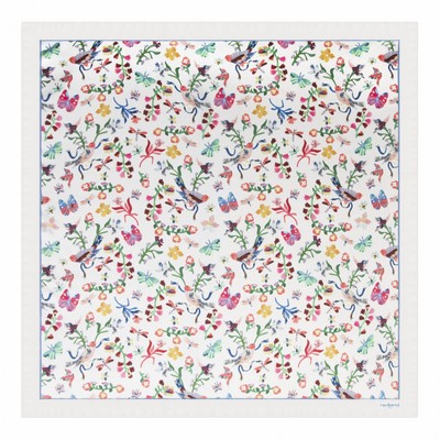 Silk scarf Butterfly White (CFL734F_ORSO)