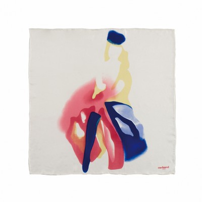 Silk scarf Demoiselle Blanc (CFM635F_ORSO)