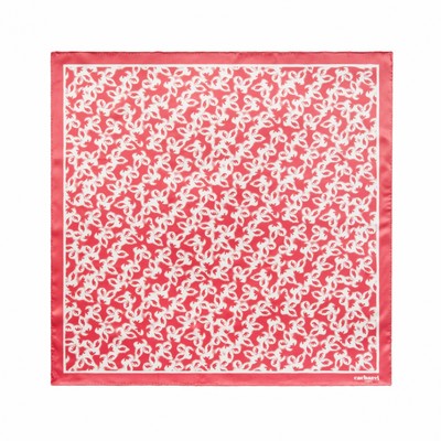 Silk scarf Hirondelle Corail (CFM736P_ORSO)