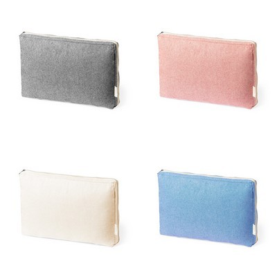 Laptop Pouch padded REYCLED Cotton Zippered Eco friendly (M1449_ORSO)