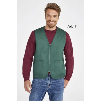 Vest zippered UNISEX 200gsm 65% polyester 35% cotton WALLACE (S02110_ORSO_DEC)