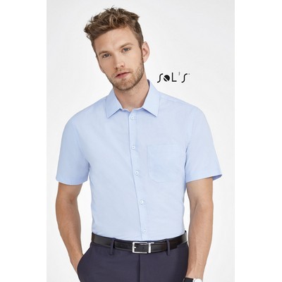 Business shirt BRISTOL FIT SHORT SLEEVE POPLIN MEN S SHIRT (S02923_ORSO_DEC)