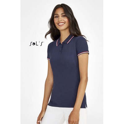 Polo shirt women s 100% cotton PRESTIGE (S02950_ORSO_DEC)