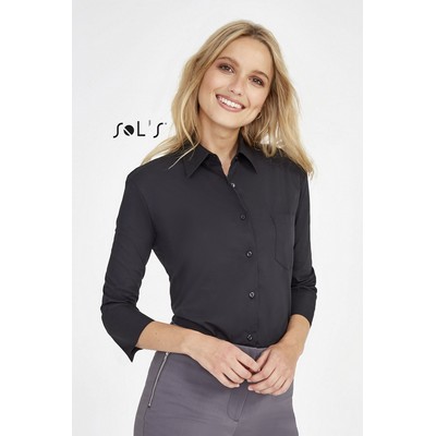 Eternity 3/4 Sleeve Poplin Women S Shirt (S17050_ORSO_DEC)