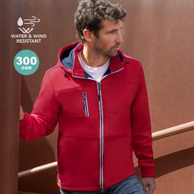 Jacket soft shell with hoodie - Unisex (M20171_ORSO_DEC)