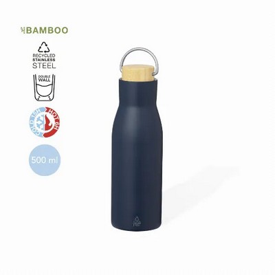 Insulated Bottle in Recycled Stainless steel - Prismix (M21065_ORSO_DEC)