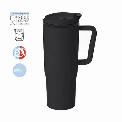 Insulated Mug in Recycled PP - Miranda (M21339_ORSO_DEC)