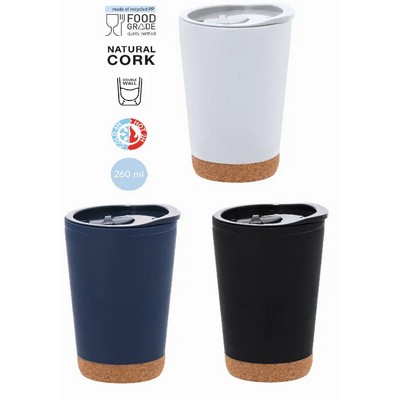 Insulated cup in Recycled PP - Doyle (M21387_ORSO_DEC)