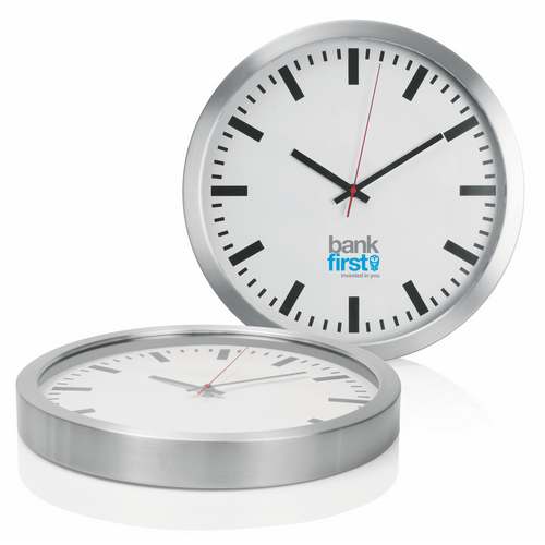 Wall Clock 40cm Aluminium (C472_GL_DEC)