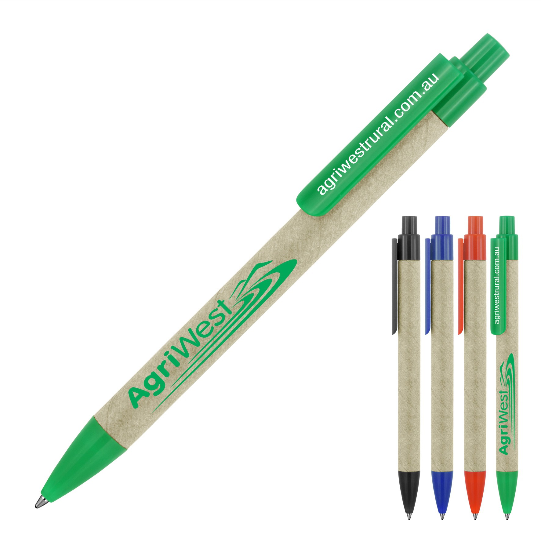 Eco Pen Ballpoint Recycled Paper Sage (Z427_GL_DEC)