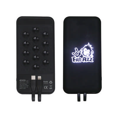 6000mAh Light Up Wireless Power Bank with Charging Cable (PCB171_PC)
