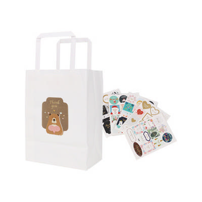 Flat Handle Kraft Paper Bag(175x240x110mm) (PCPB021_PC)
