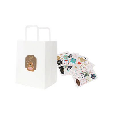 Flat Handle Kraft Paper Bag(215x265x165mm) (PCPB022_PC)