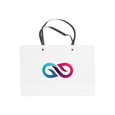 Small Crosswise Paper Bag with Knitted Handle(250 x 170 x 90mm) (PCPB151_PC)