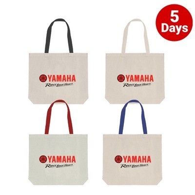 Denver Canvas Coloured Tote Bag - Black (PS4203_bk_PS)