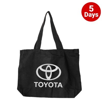 Maxi Canvas Coloured Tote Bag - Black (PS4206_bk_PS)