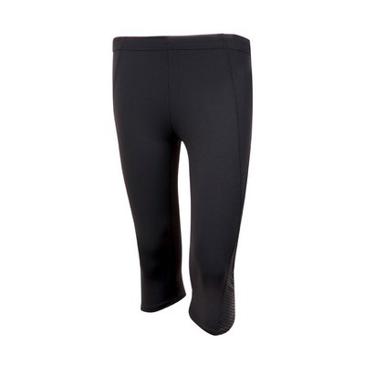 Ladies AVA Nylon Spandex 3/4 Leggings (S858LD_RAMO)