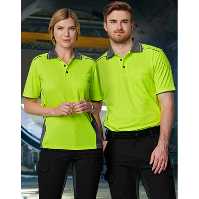Hi-Vis Bamboo Charcoal Vented S/S Polo (SW79_WIN)