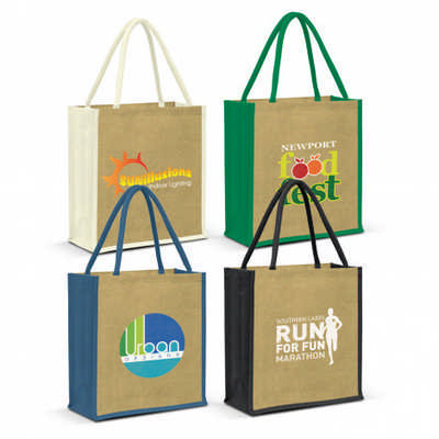 Lanza Jute Tote Bag - (printed with 1 colour(s)) 108036_TRDZ