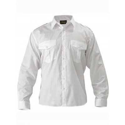 Bisley Epaulette Shirt - Long Sleeve (B76526_BSY) Bisley Epaulette Shirt - Long Sleeve
